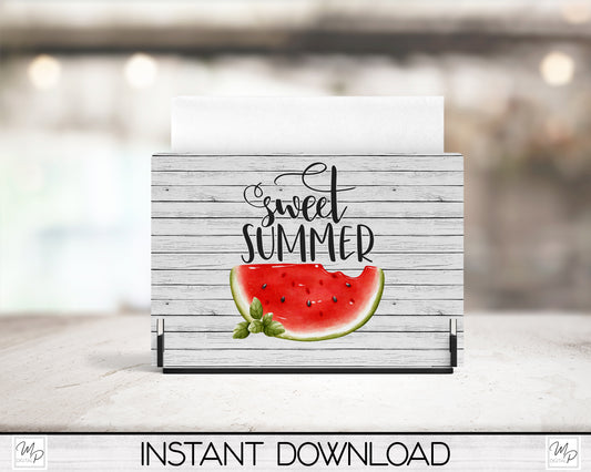 Watermelon Napkin Holder PNG Design for Sublimation, Digital Download