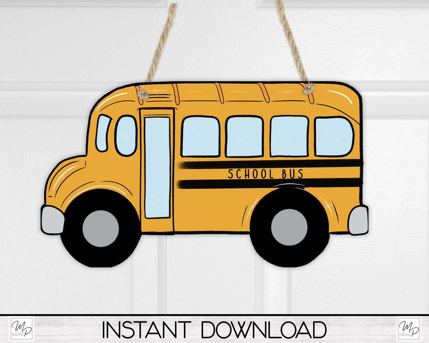 School Bus PNG Sublimation Design, Digital Download