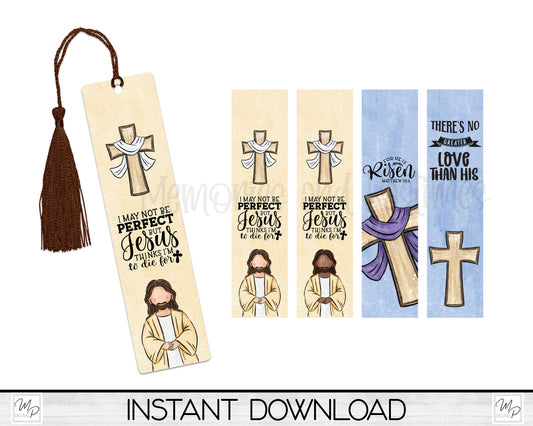 Christian Easter Bookmark PNG Design Bundle for Sublimation, Digital Download