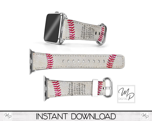 Baseball Mom PNG for Sublimation of Watchbands, Digital Download