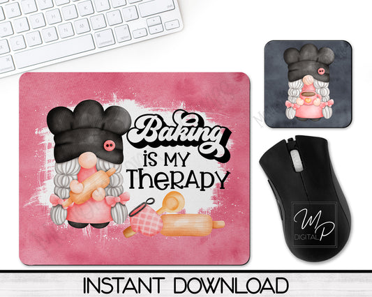Baking Mousepad and Coaster PNG for Sublimation, Digital Download
