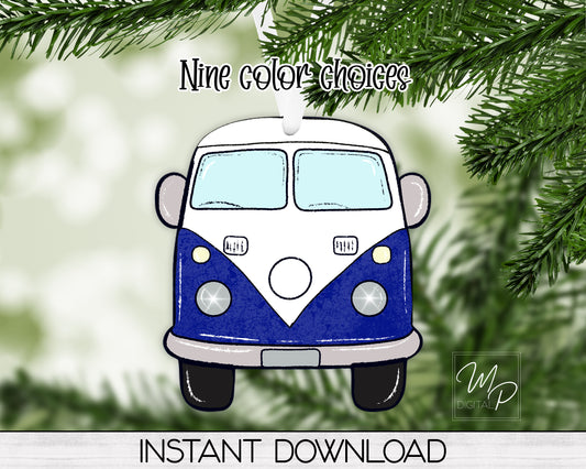 Hippie Bus PNG Design for Sublimation, Digital Download
