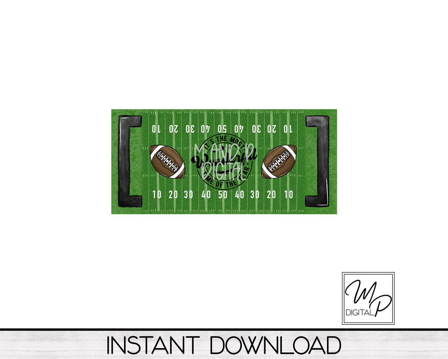 Football Key Hanger PNG Sublimation Design, Digital Download