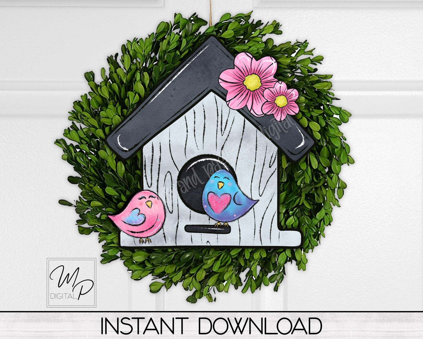Birdhouse PNG Design for Sublimation of Signs and Earrings, Digital Download