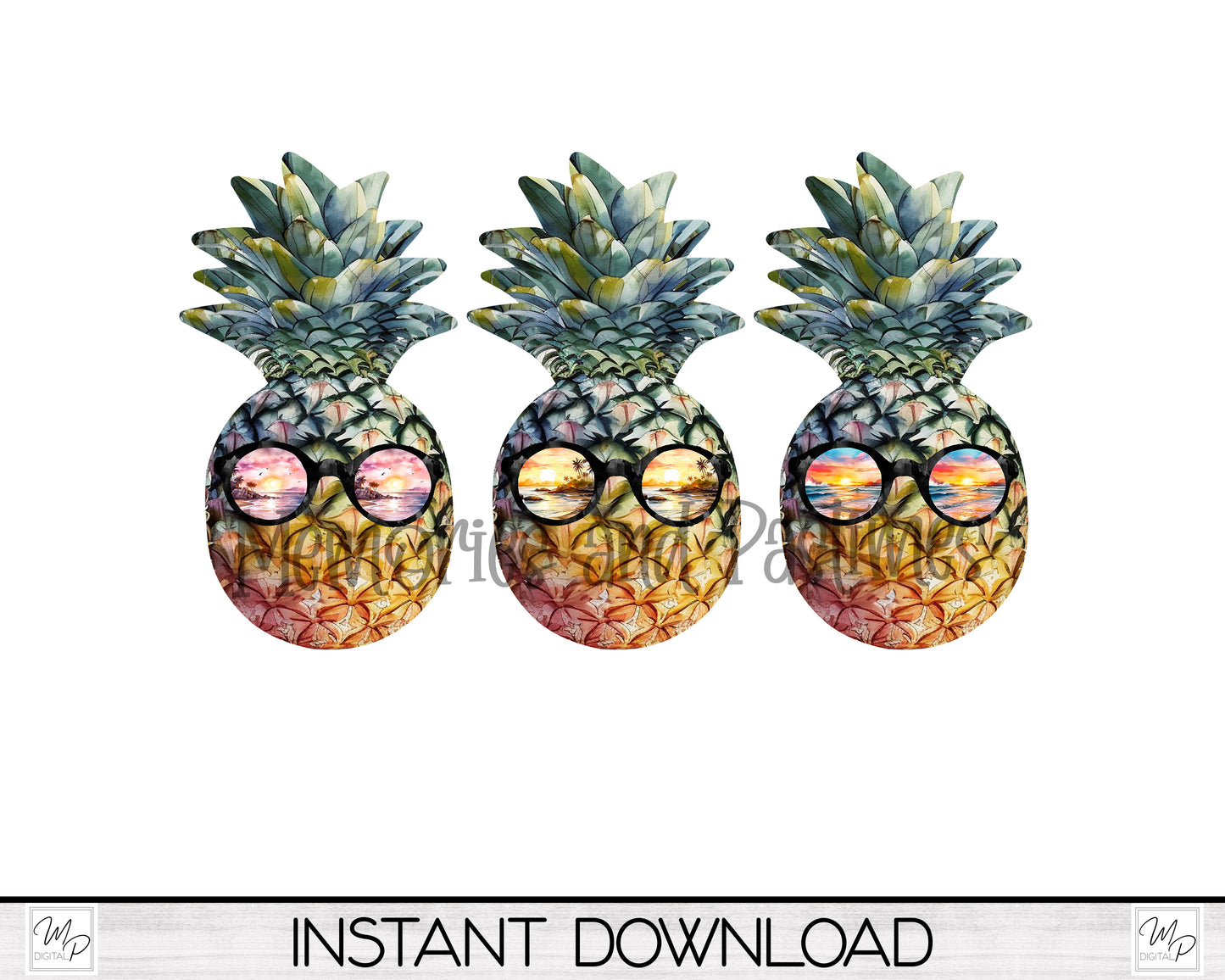 Tropical Pineapple Earring Design Bundle, PNG Sublimation Design Bundle, Digital Download