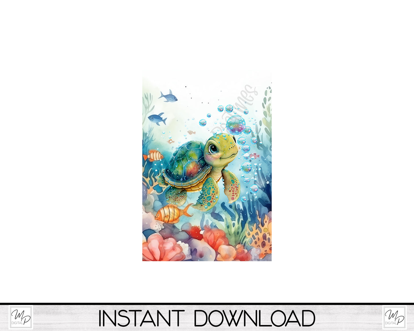 Turtle Garden Flag Design for Sublimation, Digital Download
