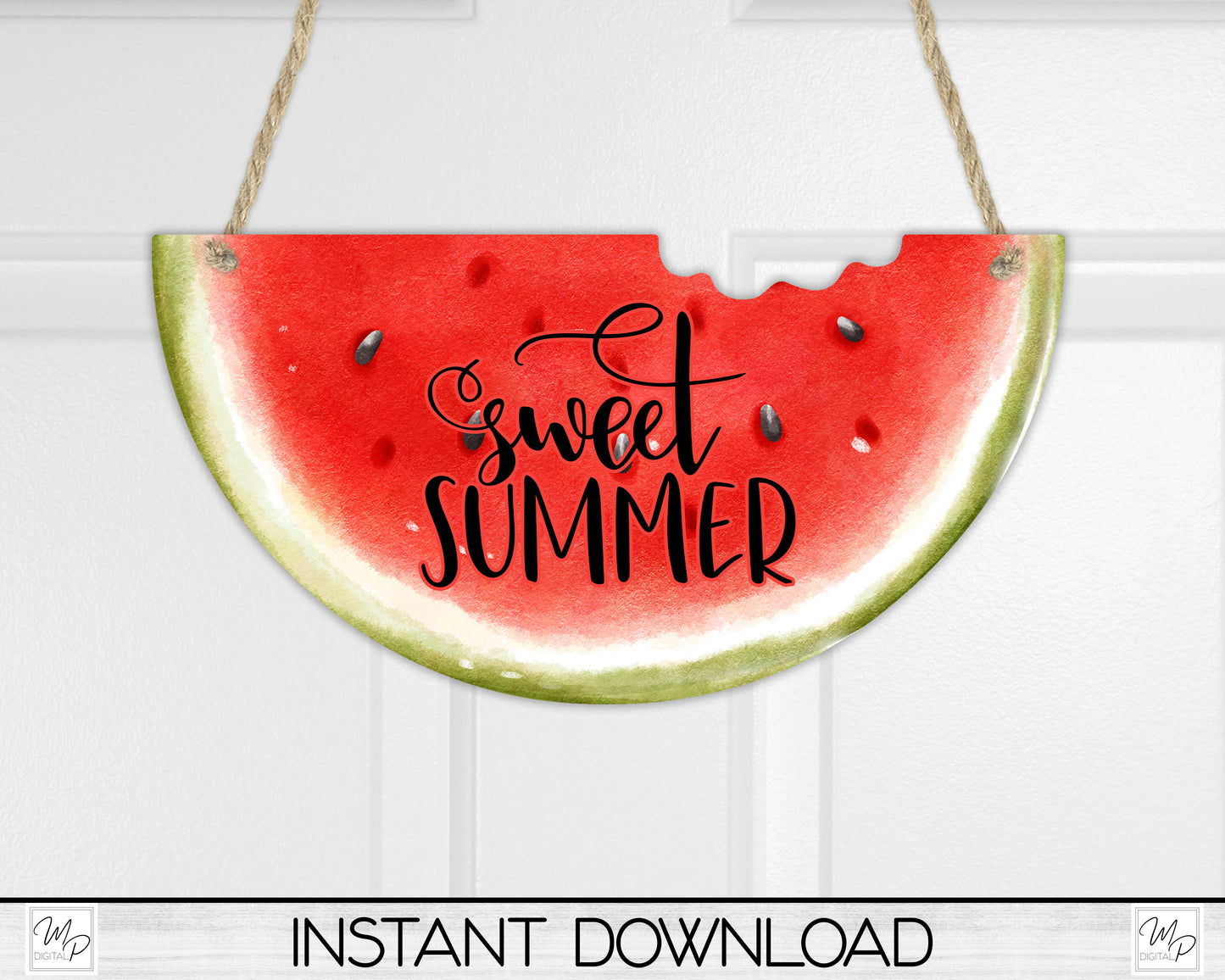 Watermelon Sweet Summer PNG Design for Sublimation, Earrings, Signs, Digital Download