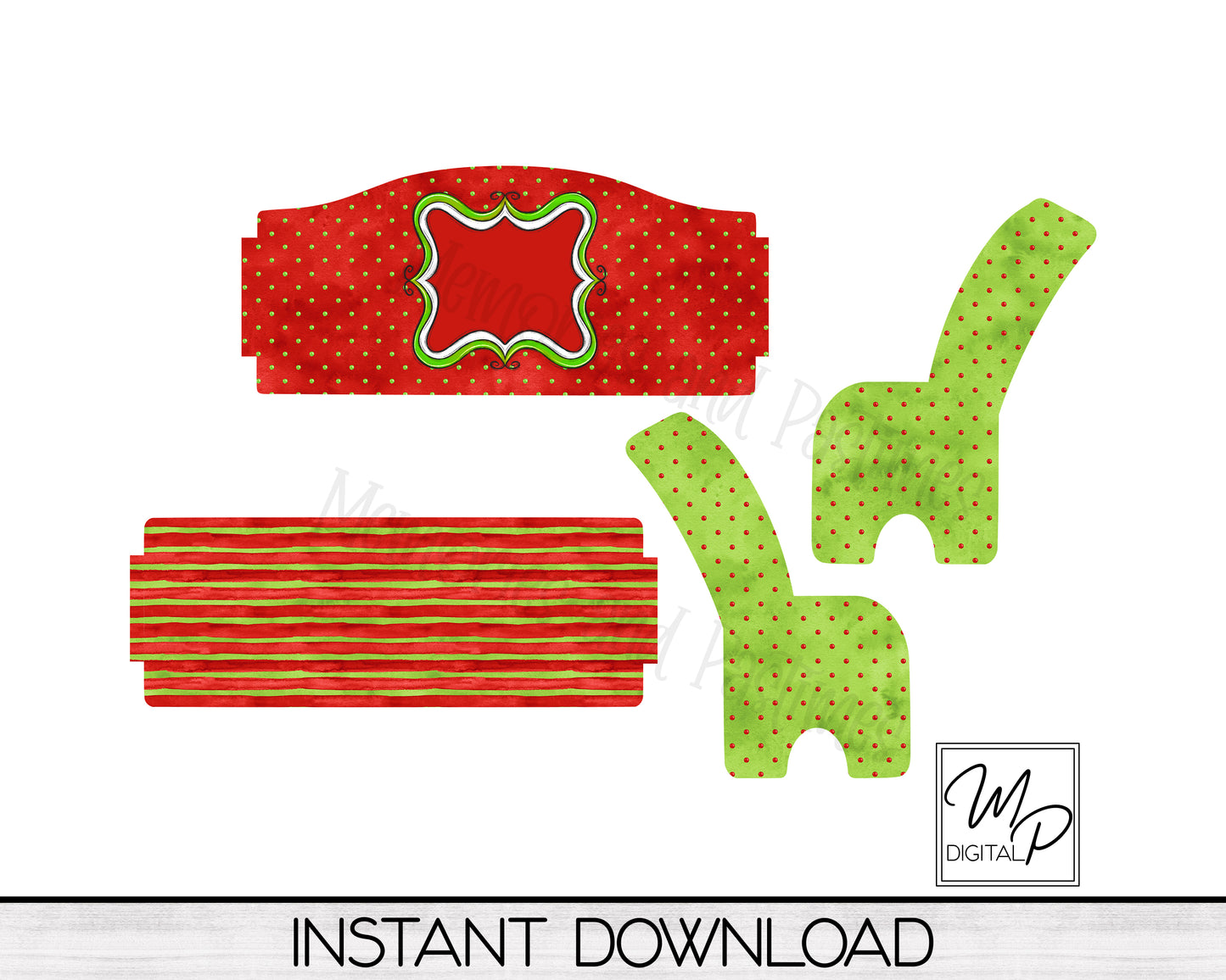 Whimsical Christmas Bench PNG Digital Download for Sublimation