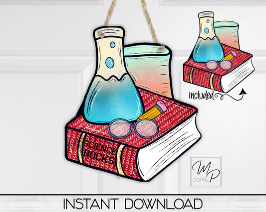 Science Rocks Back to School PNG Sublimation Design, Instant Digital Download, Personal and Commercial Use