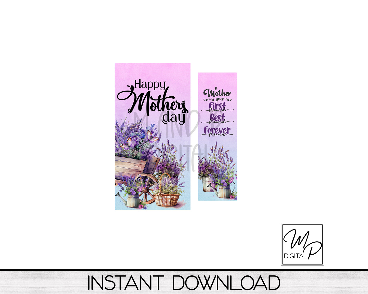 Happy Mother's Day PNG Sublimation Design for Interchangeable Standing Sign Post, Digital Download