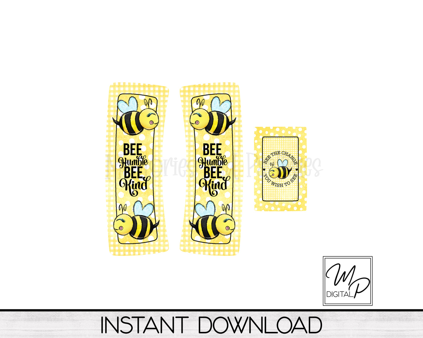 Bee Honeycomb Hair Clip PNG Sublimation Design, Digital Download