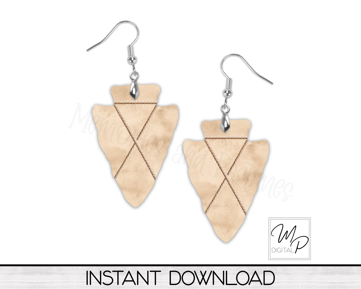 Western BUNDLE PNG Sublimation Design for Arrowhead Earring, Digital Download