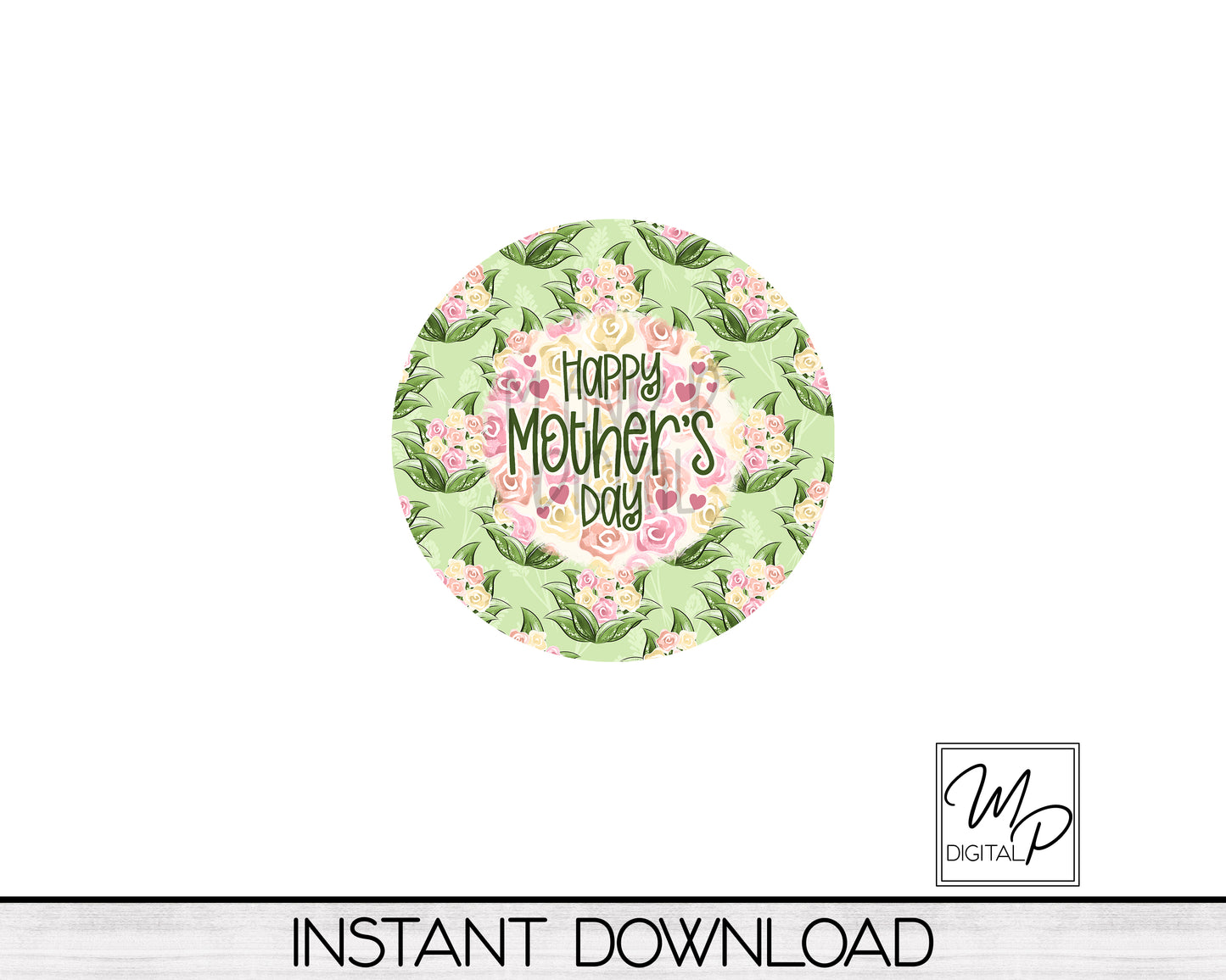Happy Mother's Day Wind Spinner PNG Digital Sublimation Design, Commercial Use