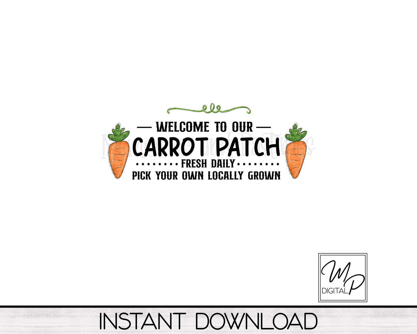 Easter Door Mat Design for Sublimation, Welcome To Our Carrot Patch Digital Download