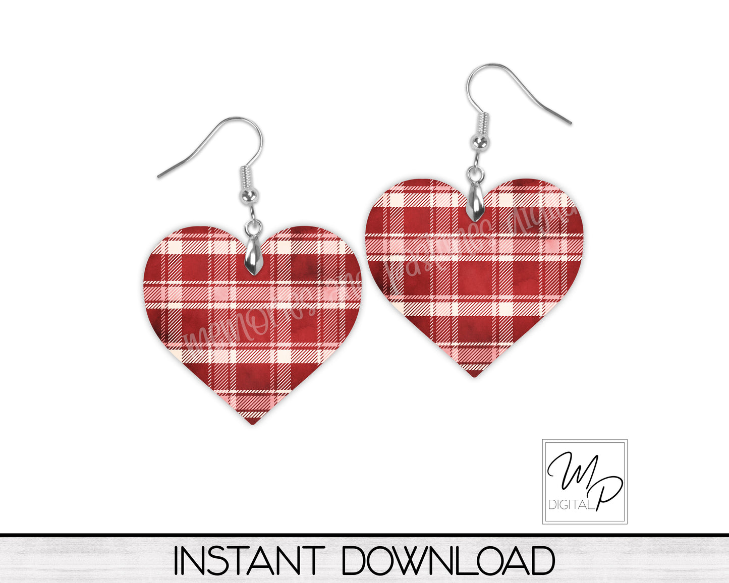 Heart Earring Design BUNDLE for Sublimation, Digital Download
