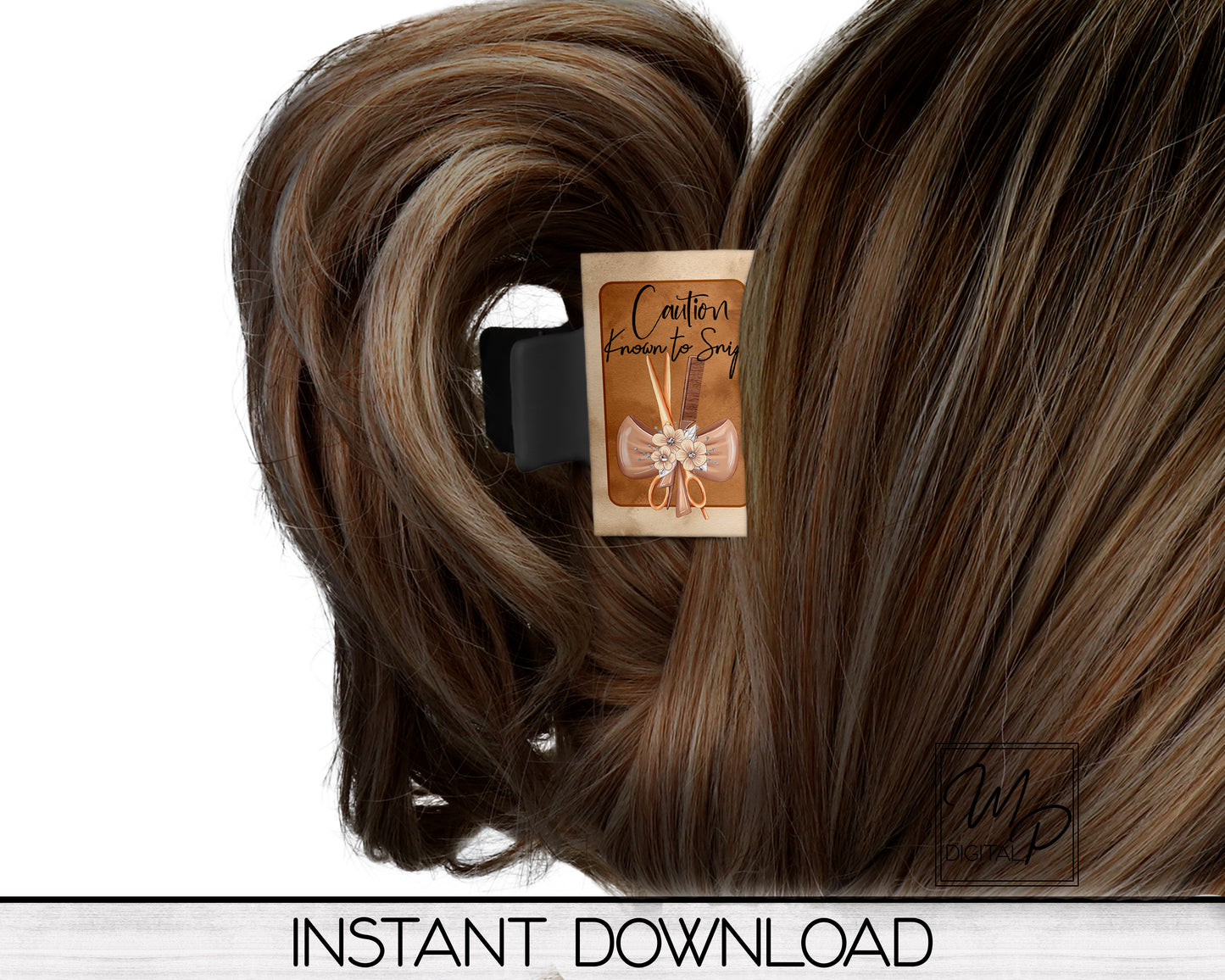Hair Stylist Hair Clip PNG Sublimation Design, Digital Download