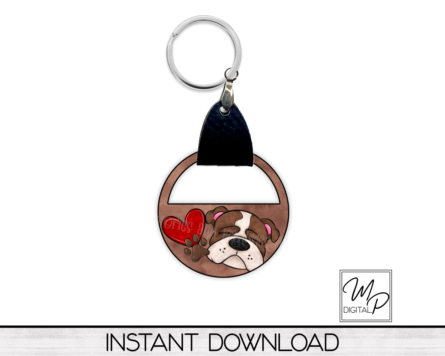 Bulldog Half Circle PNG Design for Sublimation of Earrings with Leather, Digital Download