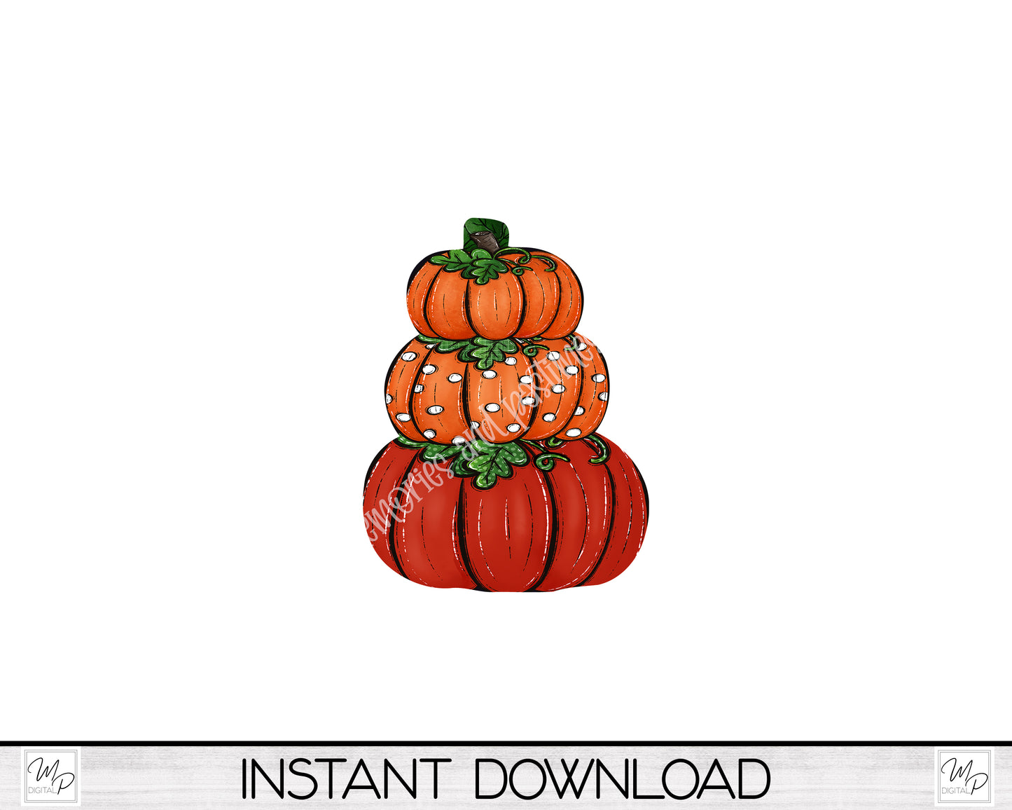 Fall Stacked Pumpkins Earring PNG Design for Sublimation, Digital Download
