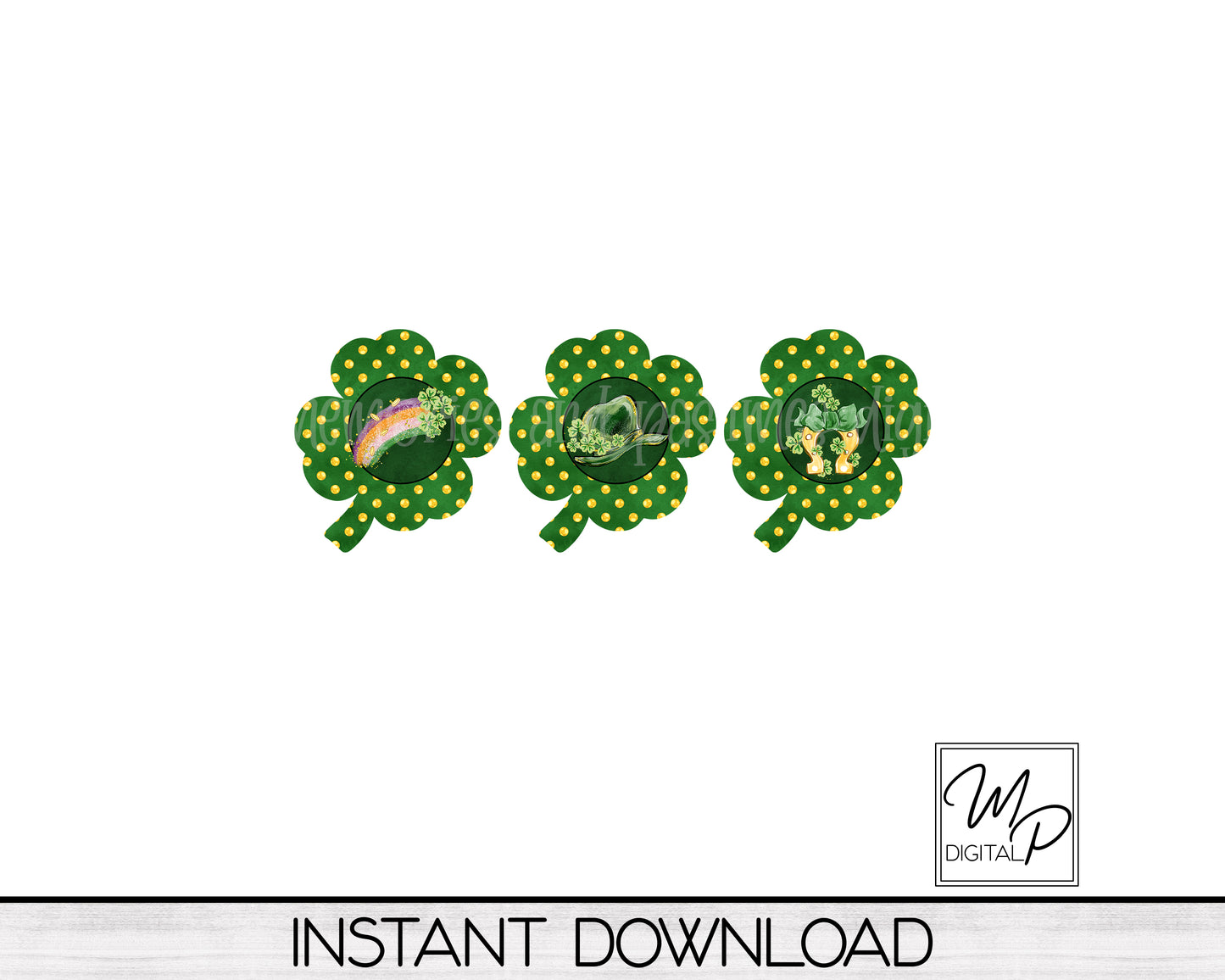 Clover Earring Design BUNDLE for Sublimation, Digital Download