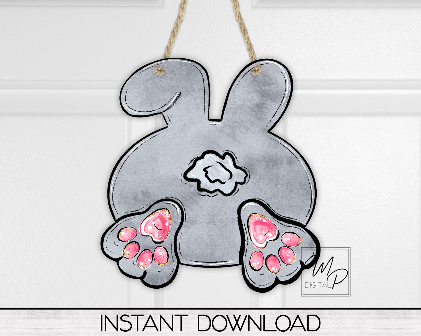 Easter Bunny Tail PNG Sublimation Design for Bunny Butt Sign Earring, Digital Download
