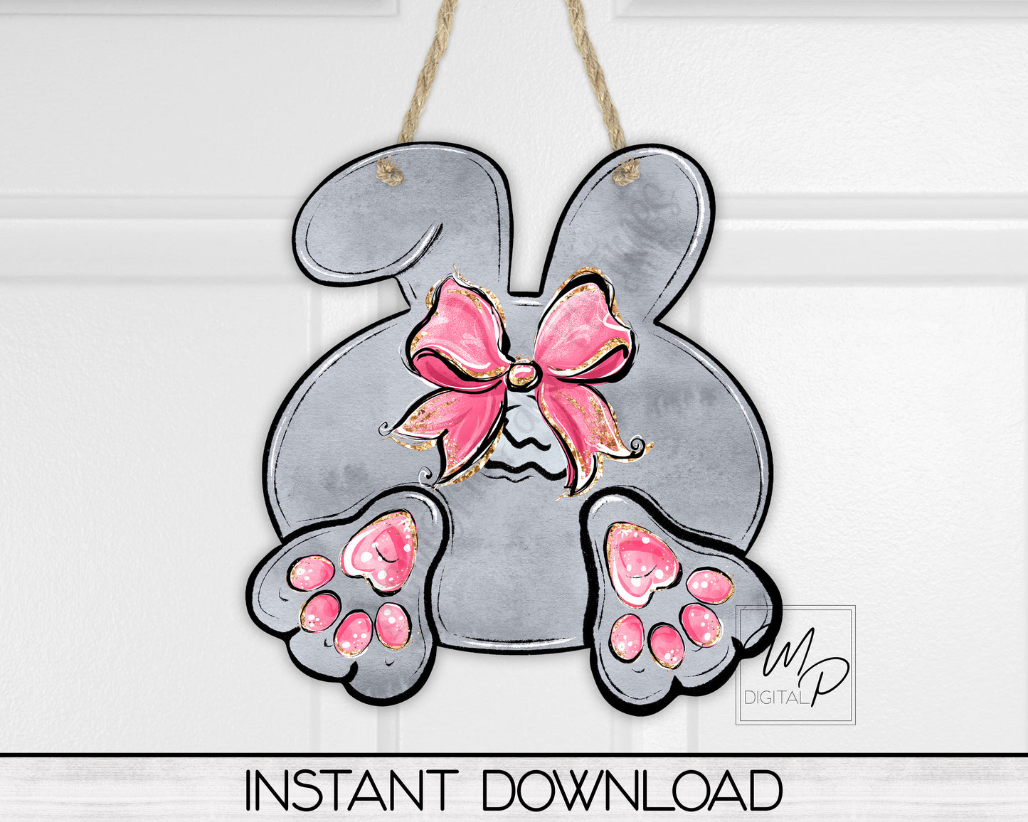 Easter Bunny Tail PNG Sublimation Design for Bunny Butt Sign Earring, Digital Download