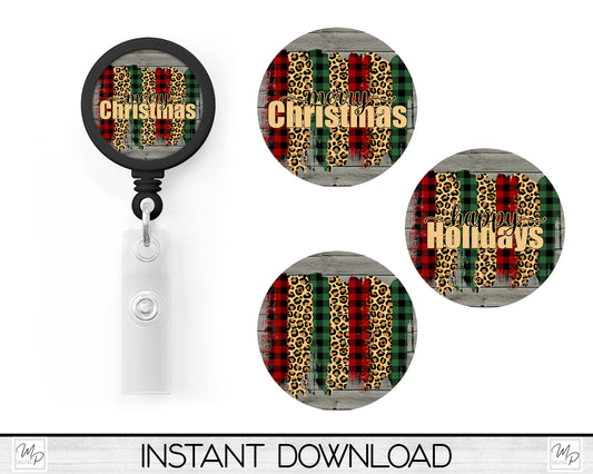 Christmas Circle PNG Design For Sublimation, Badge Reel, Round Door Sign, Earrings, Digital Download