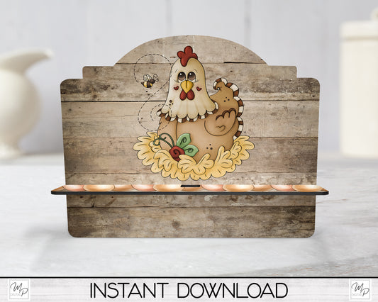 Chicken Cookbook / Tablet Stand PNG for Sublimation Design, Digital Download