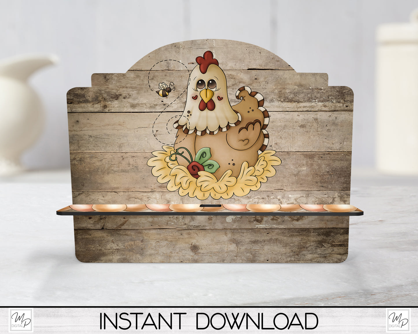 Chicken Cookbook / Tablet Stand PNG for Sublimation Design, Digital Download