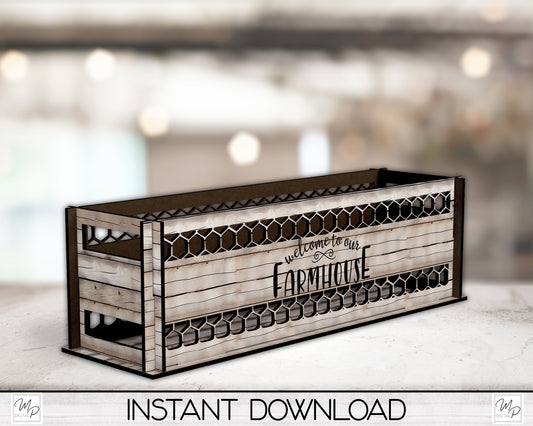 Welcome to our Farmhouse Box PNG Sublimation Design, Centerpiece MDF Box Design Digital Download