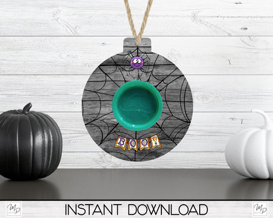 Halloween Playdough Bulb Ornament PNG Design, Party Favor Sublimation Design Download
