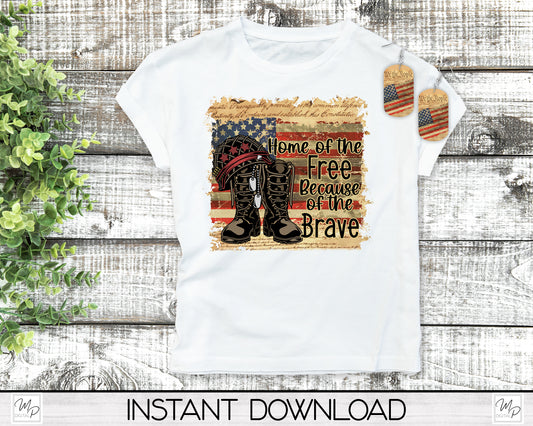 Patriotic PNG Sublimation T-Shirt and Earring Design Bundle Digital Download