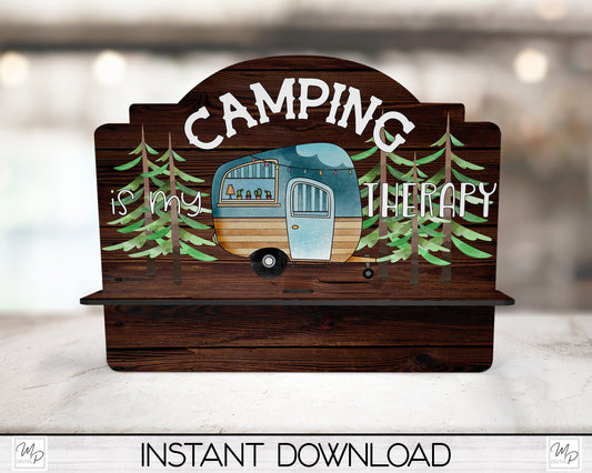 Camping Cookbook / Tablet Stand PNG for Sublimation Design, Digital Download