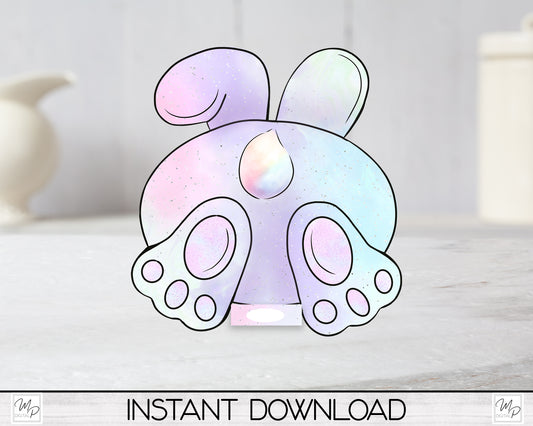 Bunny Butt Easter Egg Stand PNG Bundle, Egg Holder Digital Download for Sublimation Blank Design