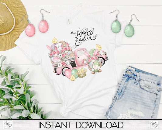 Happy Easter Gnome PNG Sublimation Design Bundle for T-Shirts, Easter Pillows, Mugs / Easter Earring Digital Download