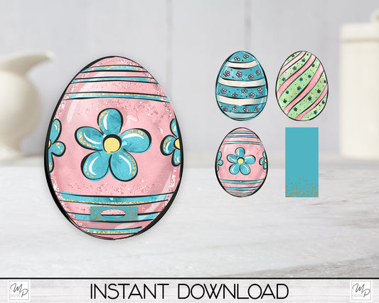 Easter Egg Stand PNG Bundle, Egg Holder Digital Download for Sublimation Blank Design