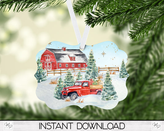 Christmas Ornament PNG for Sublimation, Benelux Tree Ornament Design, Digital Download