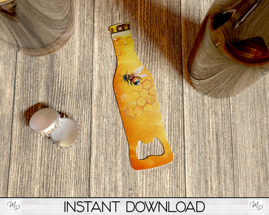 Bee Bottle Opener PNG Sublimation Bar Key Design Download