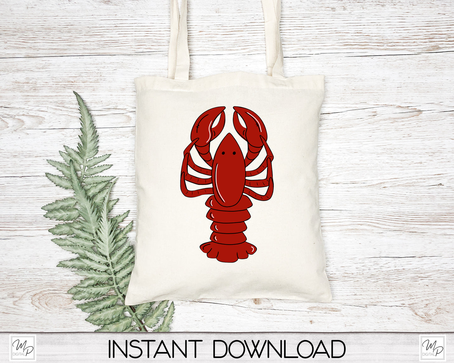 Crawfish / Lobster PNG Sublimation Digital Design Download