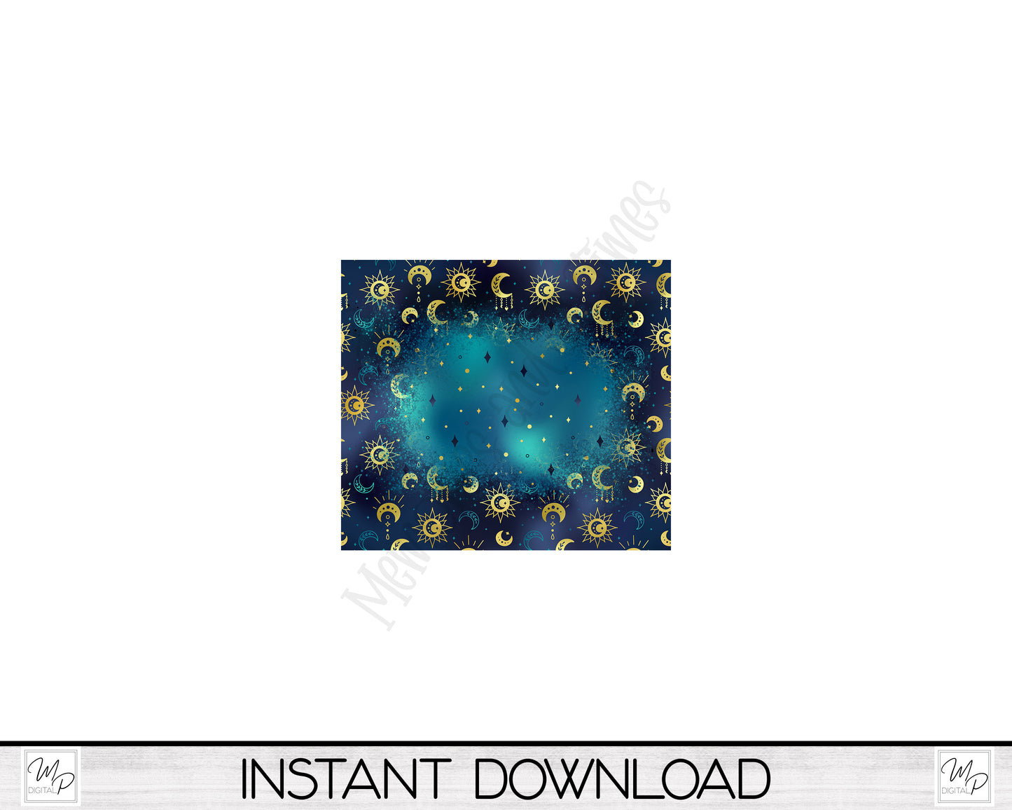 Celestial Boho 20oz Skinny Tumbler PNG Sublimation Design, Tumbler Digital Download