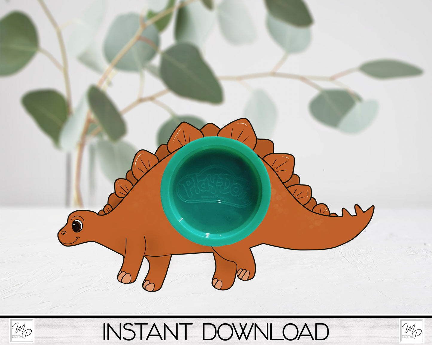Stegosaurus Dinosaur PNG Sublimation Digital Design Download