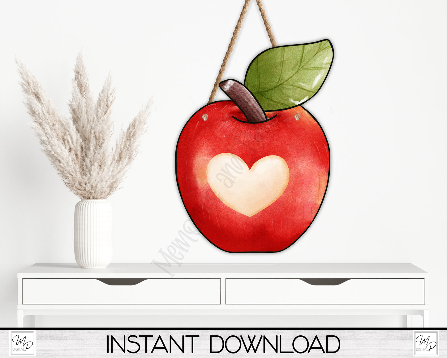 Apple PNG Design for Sublimation of Earrings, Signs, Keychains, Digital Download