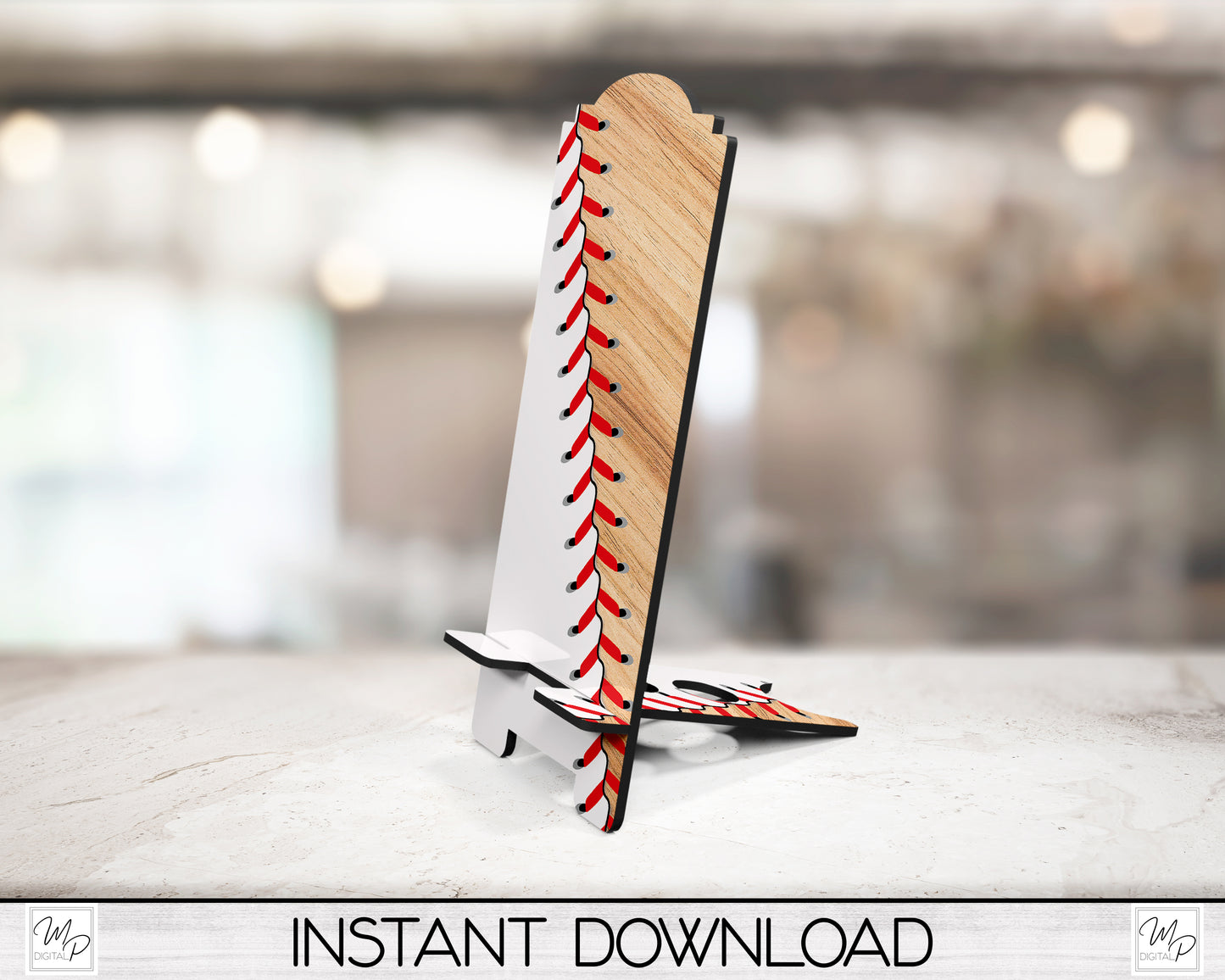Baseball Cell Phone Stand PNG for Sublimation Design, Digital Download