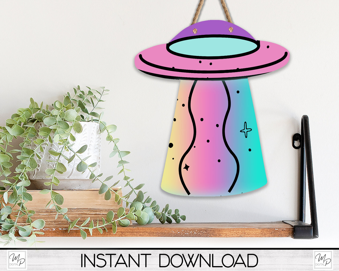 UFO Earring PNG, Designs for Sublimation, Alien Spacecraft, Digital Download