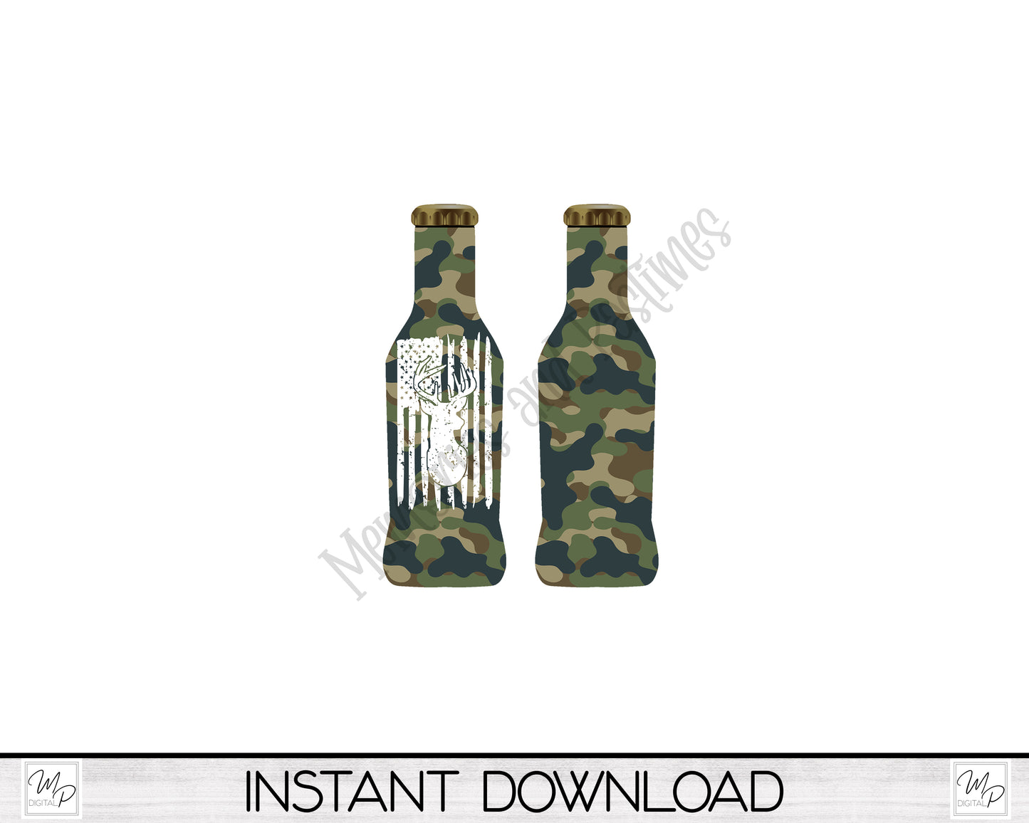 Camo Deer Flag Bottle Opener PNG Sublimation Design Download, Hunting Bar Key