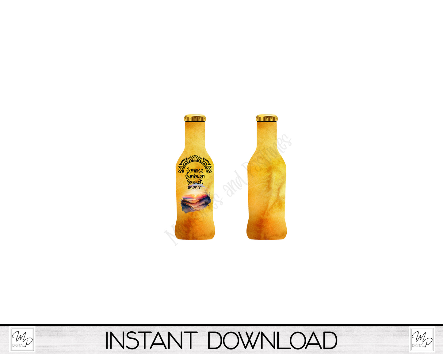 Sunset Beach Bottle Opener PNG Sublimation Bar Key Design Download