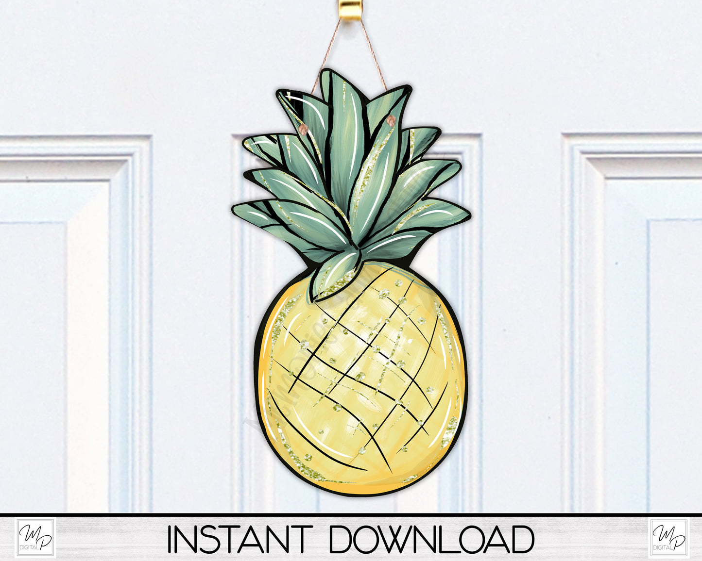 Pineapple PNG Design for Sublimation of Earrings, Signs, Digital Download