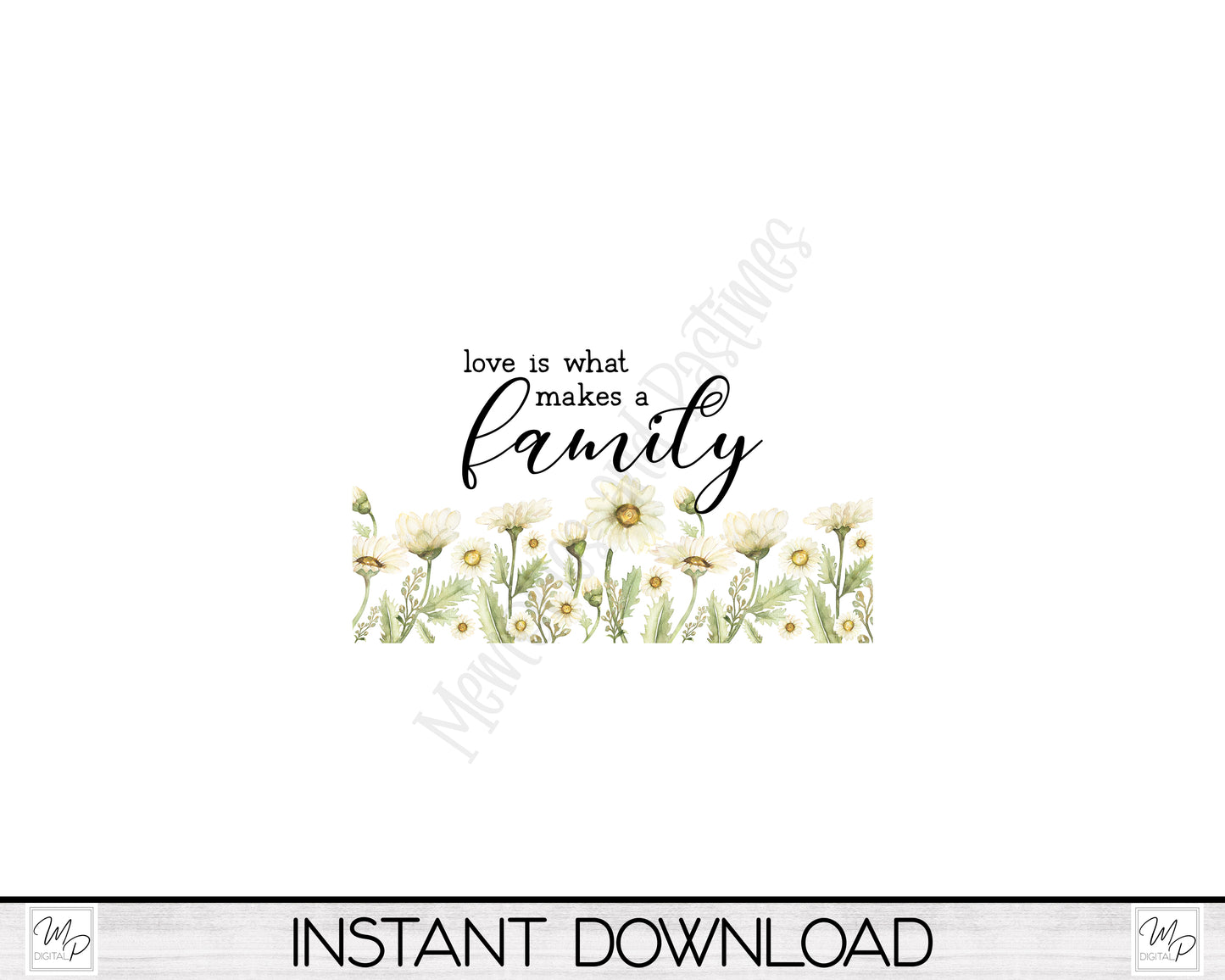 Daisy Family Lumbar Pillow Cover PNG Sublimation Design, Digital Download