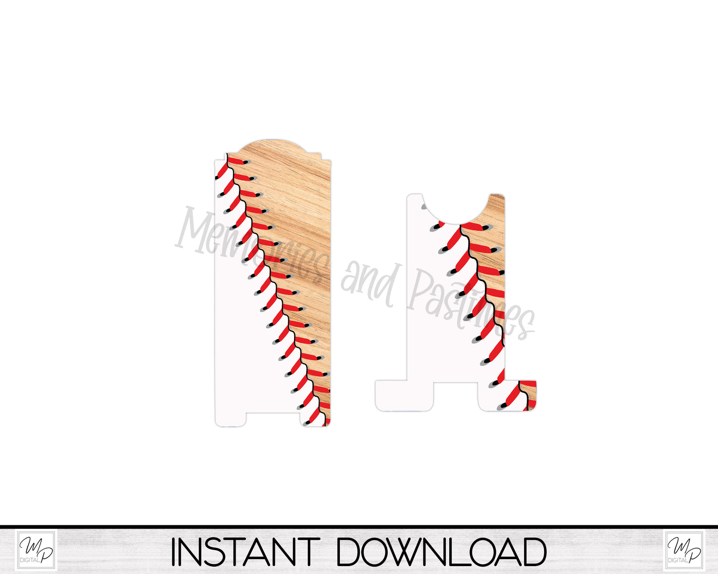 Baseball Cell Phone Stand PNG for Sublimation Design, Digital Download