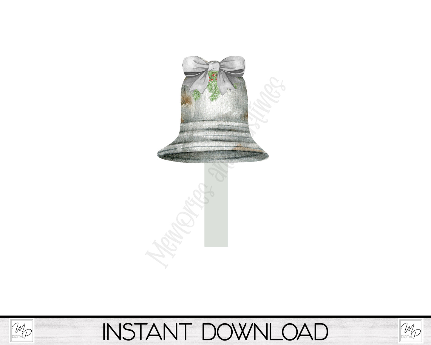 Christmas Bell Single Coffee Pod Holder PNG Sublimation Design, Digital Download