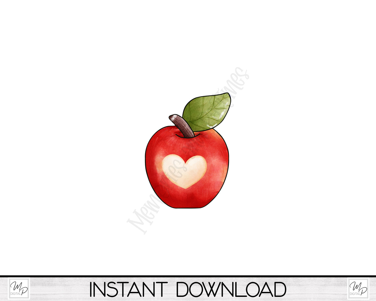 Apple PNG Design for Sublimation of Earrings, Signs, Keychains, Digital Download